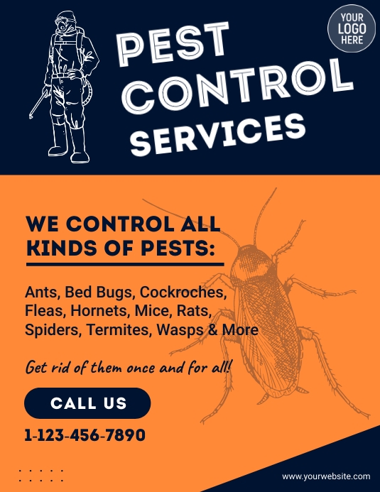 Pest Control Flyer Template PosterMyWall