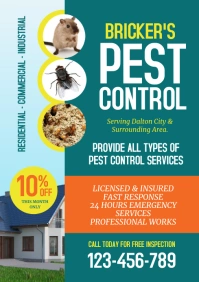 Pest Control Flyer A4 template