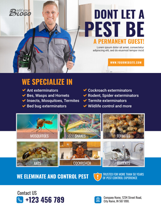 Pest Control Flyer  Flyer (us Letter) template