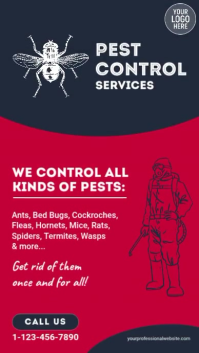Czerwony Pest Control Services Instagram Story Template