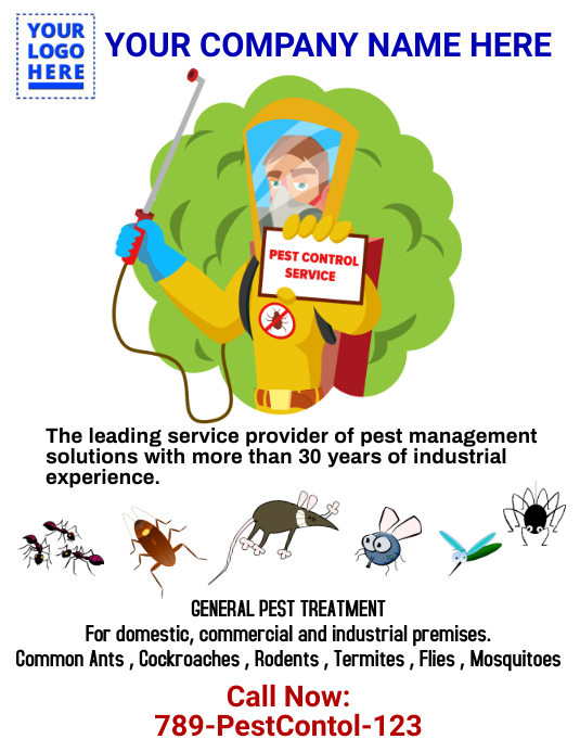 Pest Control Poster Template PosterMyWall pest-control-poster-template-postermywall