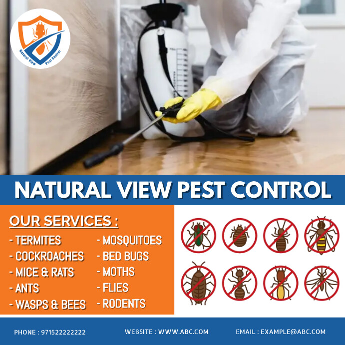 Pest Control Service Poster Template | PosterMyWall