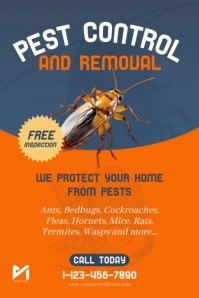 Pest Control Poster template
