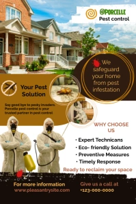 Pest control Poster template