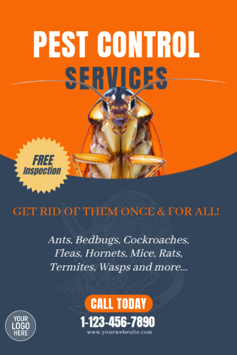Pest Control Services Posters Template | PosterMyWall