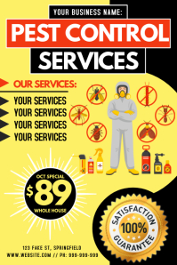 Ongekend 60+ Pest Control Customizable Design Templates | PosterMyWall OV-35