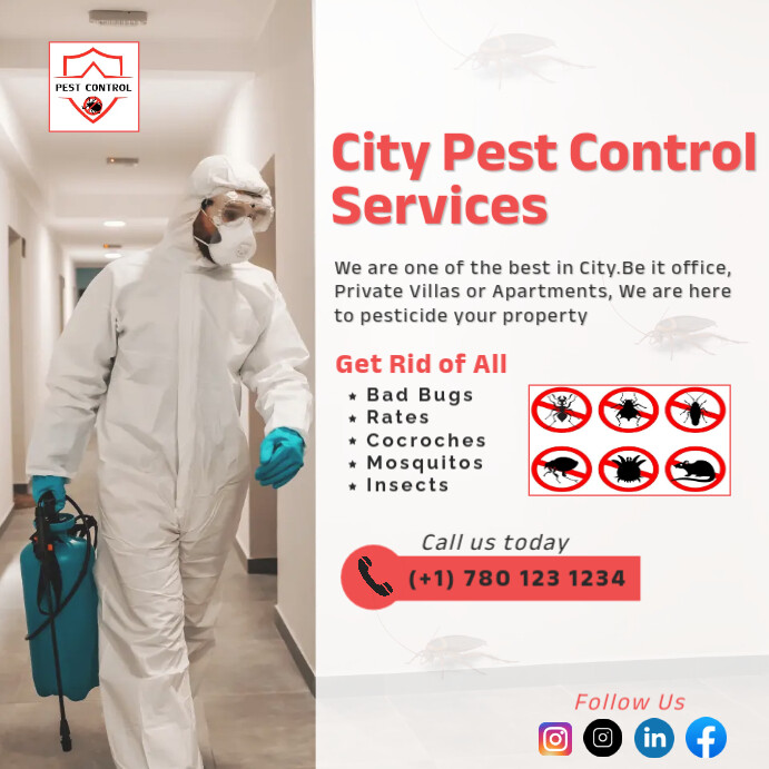 Pest Control Service Template | PosterMyWall