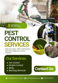 White Pest Control Services A2 Template