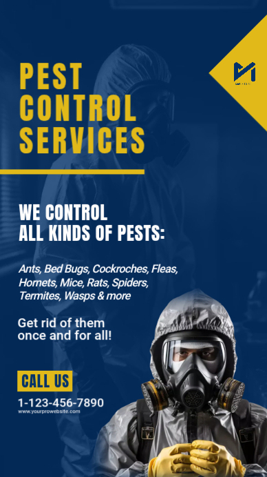 Pest Control Services Ad Social Media Template | PosterMyWall