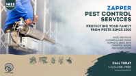 Pest Control Video Ad Template งานแสดงผลงานแบบดิจิทัล (16:9)