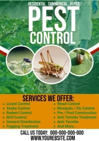 Pest control services template A4