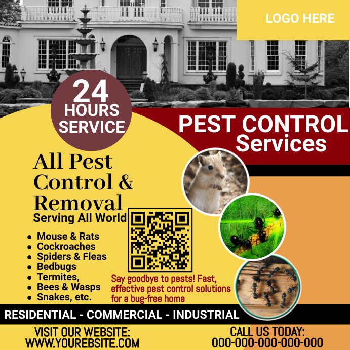 Pest Control Services Template PosterMyWall