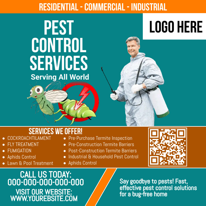 Pest control services template | PosterMyWall