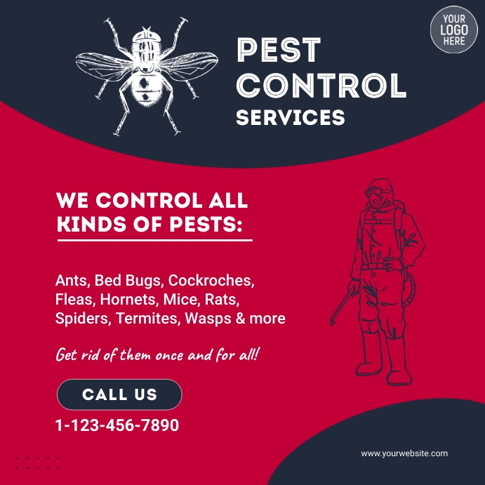 Pest Control Social Media Template | PosterMyWall