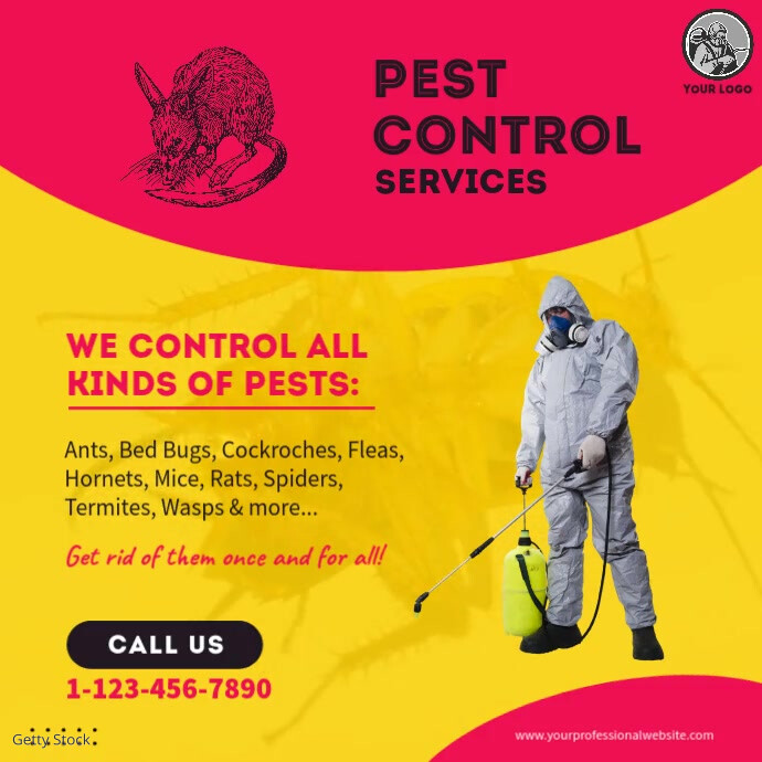 Copy of Pest Control Video Ad | PosterMyWall
