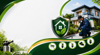 Pest Elimination Banner Design | Pest control design banner YouTube Thumbnail template