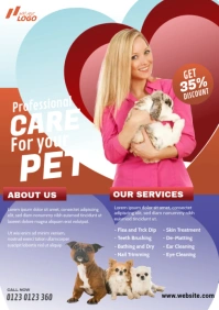 Pet's Clinic Flyer A4 template