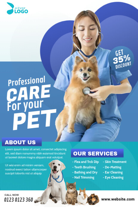 Pet's Clinic Poster Template | PosterMyWall