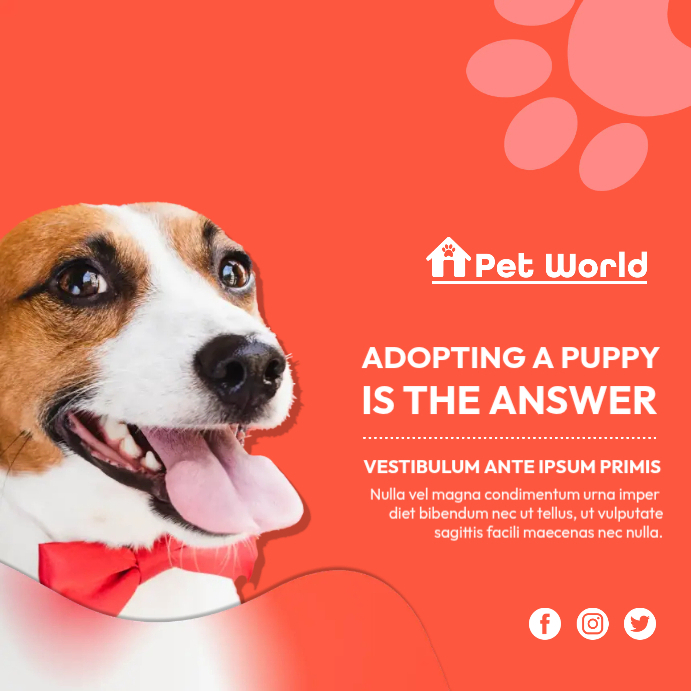 Advertisement Examples Adoption Pet Adoption Ad Template | PosterMyWall
