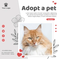 Pet Adoption Ads Instagram-bericht template