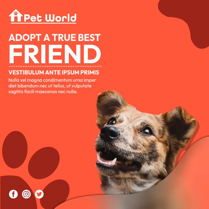 Advertisement Examples Adoption Pet Adoption Ads Template | PosterMyWall