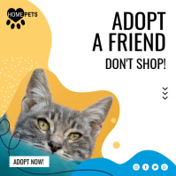 pet adoption shelter Instagram Post Template | PosterMyWall