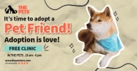Pet Adoption Banner Facebook Shared Image template