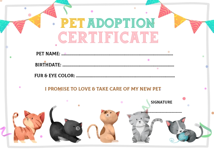 Pet Adoption Birthday Party Template Postermywall