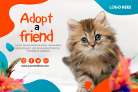 Pet Adoption Poster template