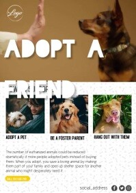 PET ADOPTION A4 template