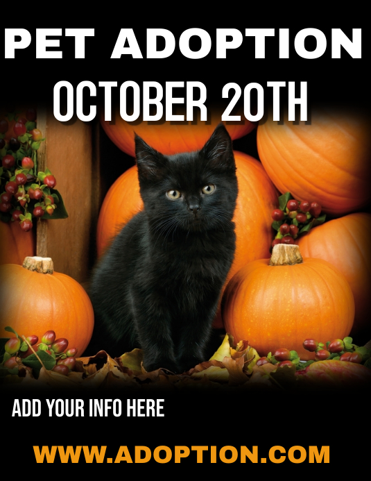 PET ADOPTION Flyer (US Letter) template
