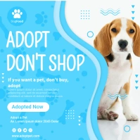 Pet Adoption Flyers Instagram na Post template