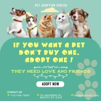 Pet Adoption Instagram Post Template