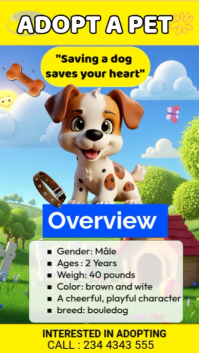 Missing Pet Instagram story template