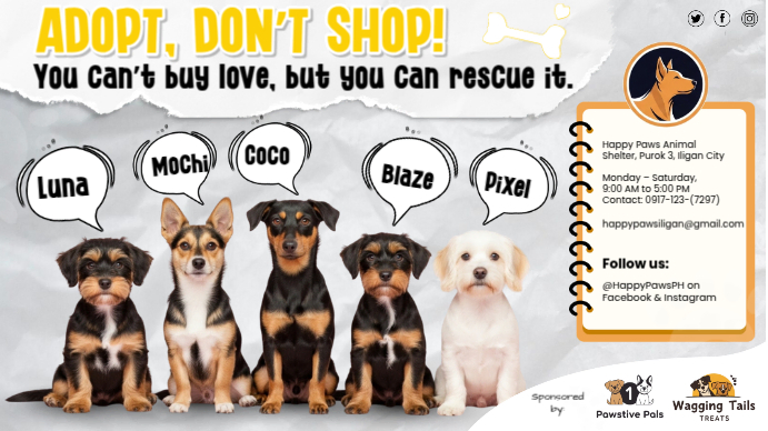 Pet Adoption Thumbnail template