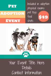 17 600 Pet Adoption Event Customizable Design Templates