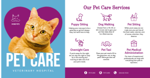 Pet care ads design templete Facebook Shared Image template
