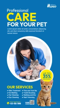 Pet Care Historia de Instagram template