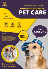 pet care A4 template