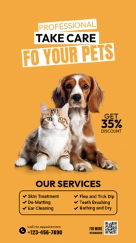 Pet Care História do Instagram template