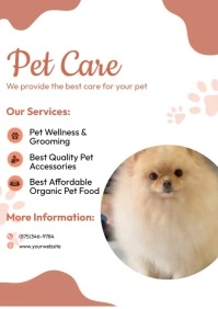 Pet Care A4 template