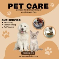 Pet Care Instagram Post template