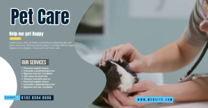 Pet Care Facebook Event Cover Facebook-evenementomslag template