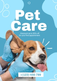 Pet Care Flyer Template A4
