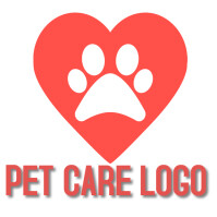 White PET CARE LOGO Logo Template