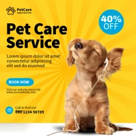 Pet Care Service Square (1:1) template
