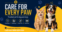 Pet Care Services Facebook begivenhed cover template