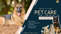 pet care services flyer Presentation (16:9) template