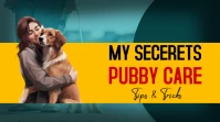 Pet care youtube thumbnail design template
