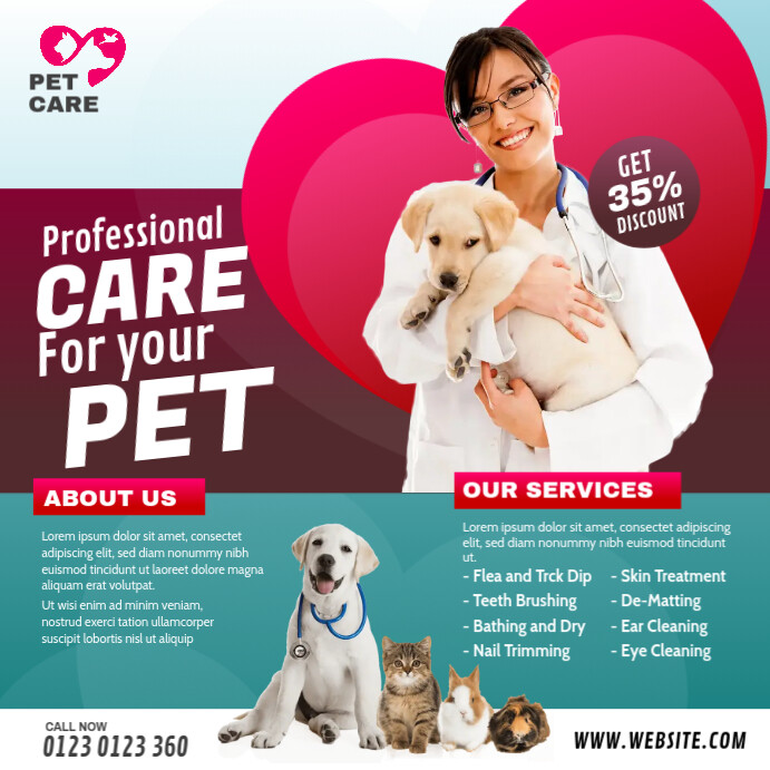 Pet Clinic Ad Template | PosterMyWall
